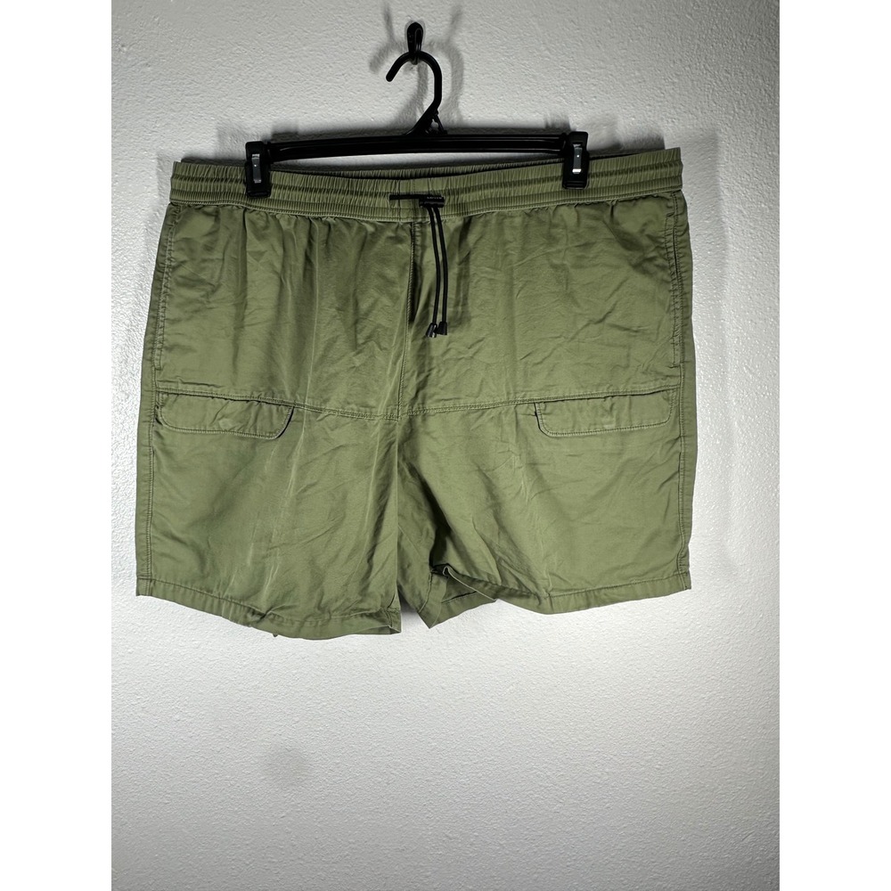 Levi's Shorts Mens XXL Green XX Chino Elastic Waist Drawstring Utility Casual